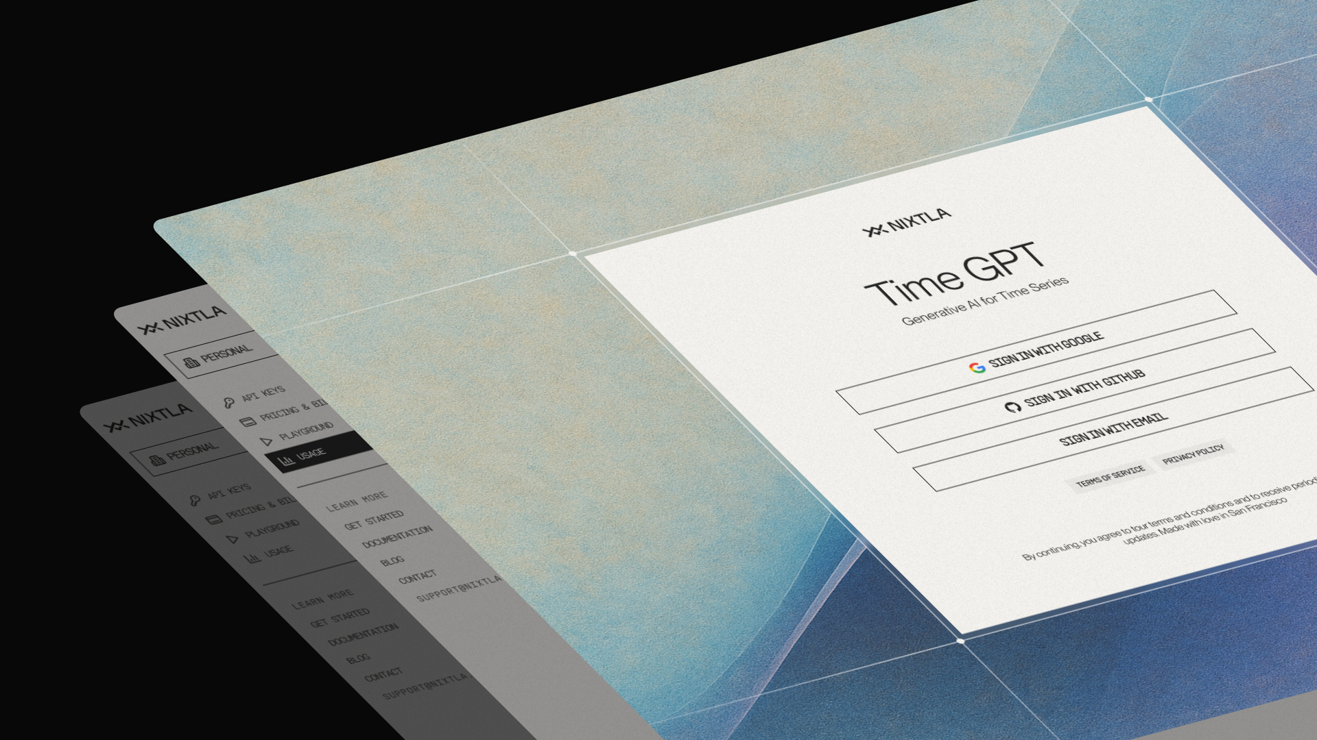 Nixtla product interface